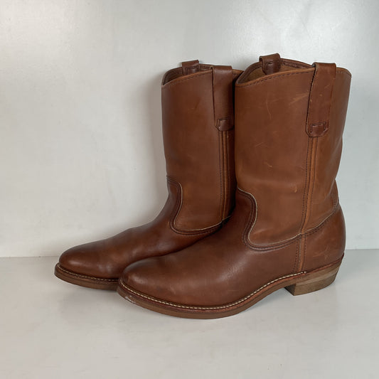 Red Wing Leather Nail Seat Work Boots 11.5 AA Pull On Style 289 Soft Toe