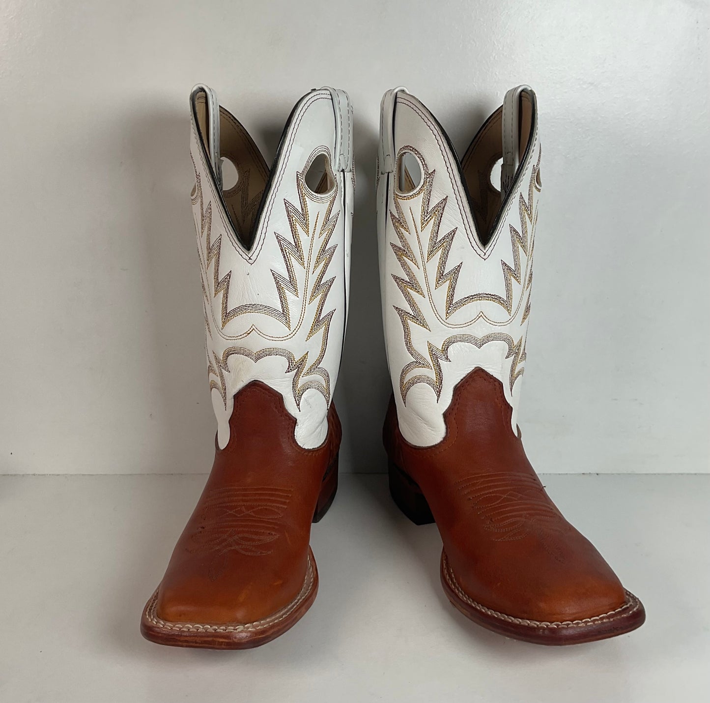 Larry Mahan Cowgirl Roper Boots 7 B Punchy Sunset Renegade