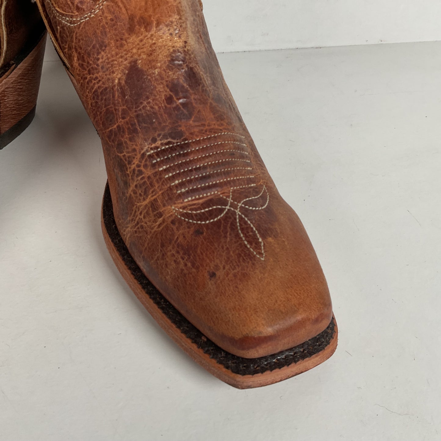Justin Bent Rail Cowgirl Boots | Tan Road | USA Made | Women’s 9 B