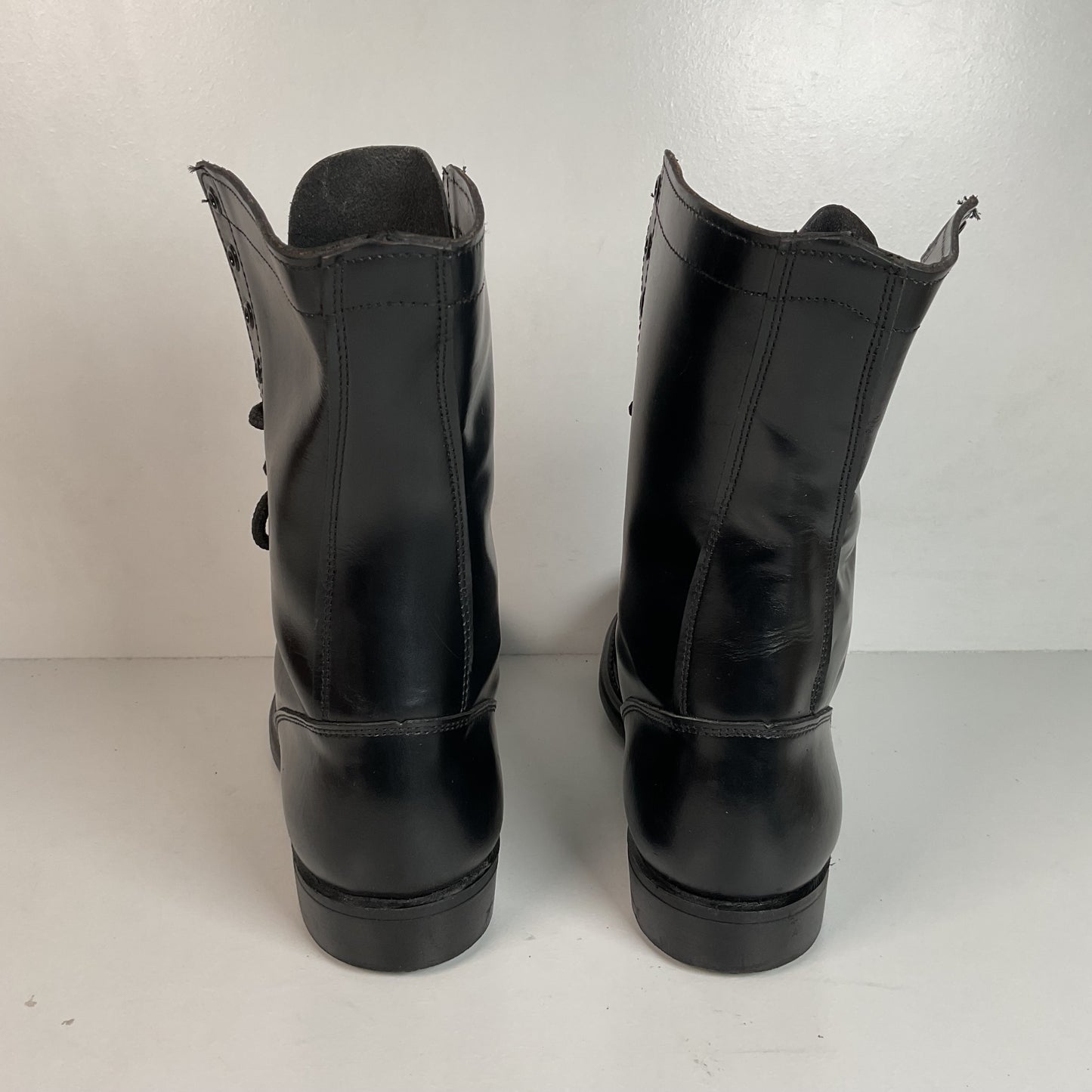Vintage Double H Cap Toe Jump Boots 10.5 D USA Made Old School Panco Soles