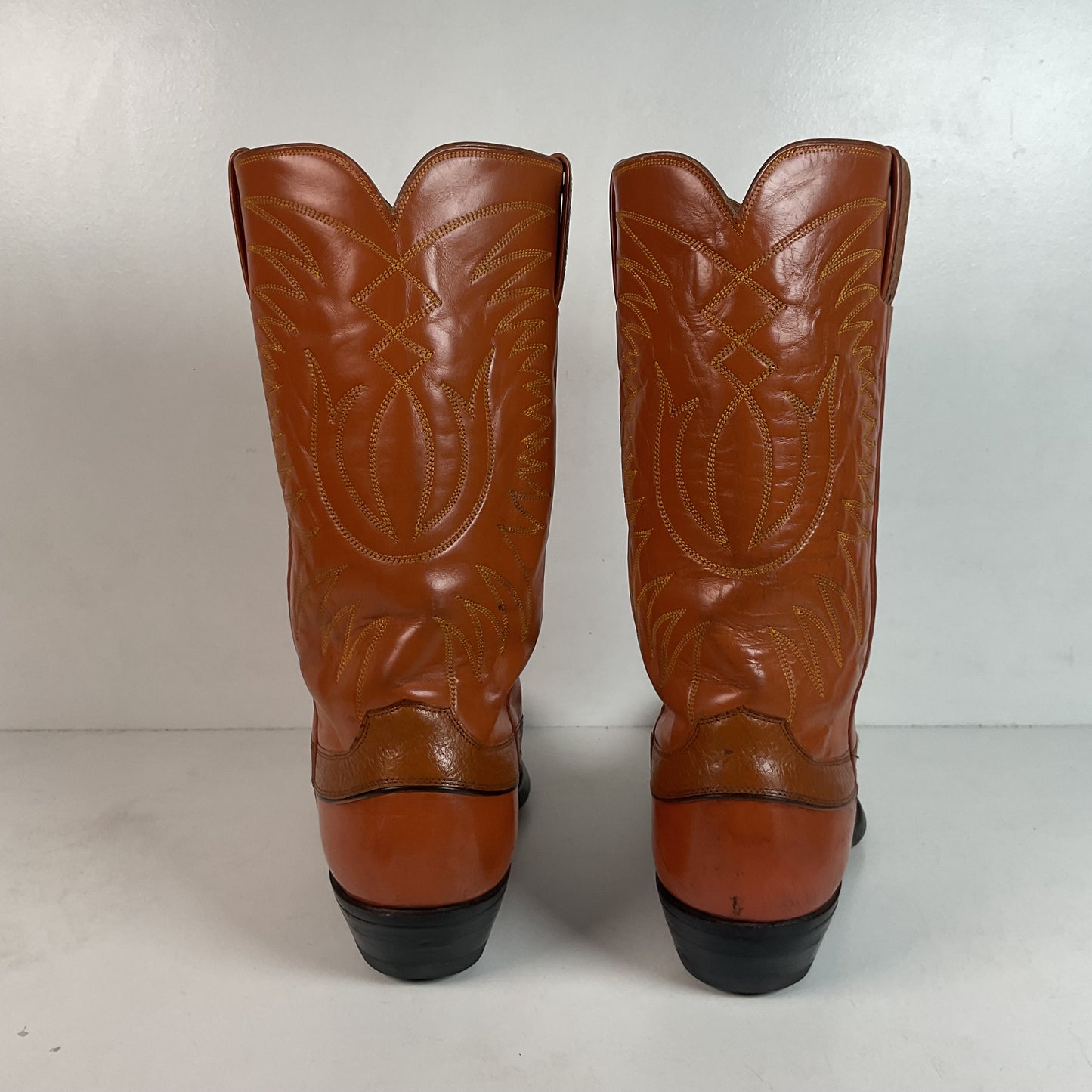 Vintage Justin Algonquin Toe Cowboy Boots | Old Fort Worth Label | Men’s 10.5 D