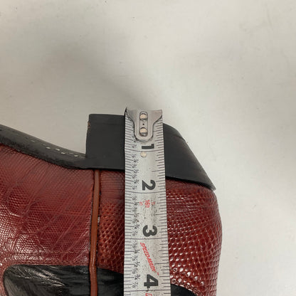 Larry Mahan Teju Lizard Cowboy Boots 10 EE Peanut Brittle