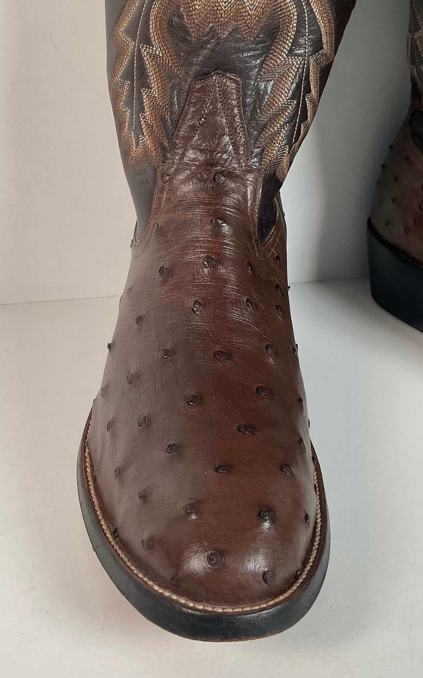 Mercedes Fort Worth Ostrich Quill Cowboy Boots | Custom | Exotic | Men’s 10