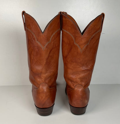 Vintage El Dorado Cowboy Boots | Chocolate Cow | Men’s 11.5 D