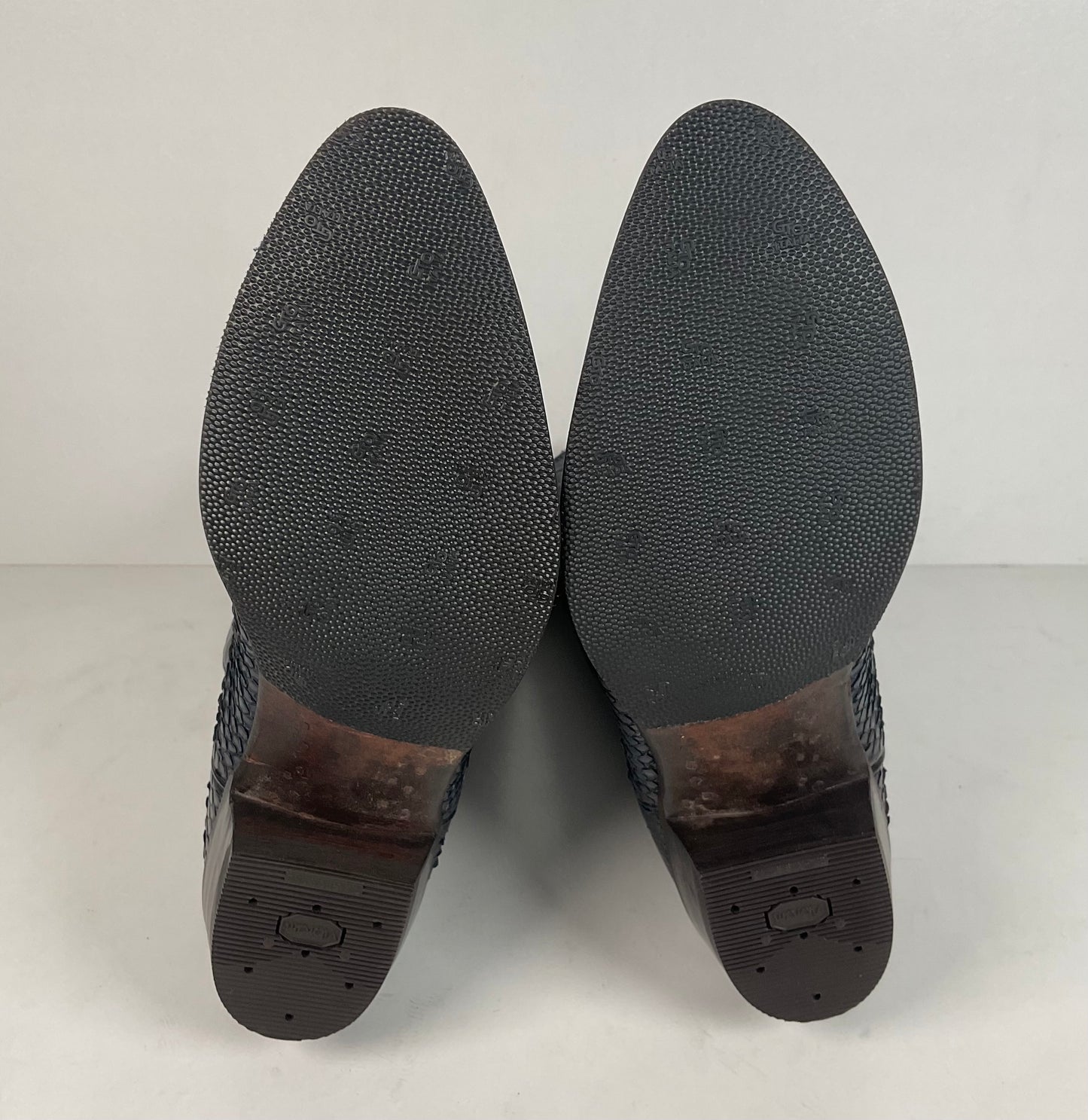 Vintage Nocona Python Snakeskin Cowboy Boots | USA Made | Royal Blue | 9 EE