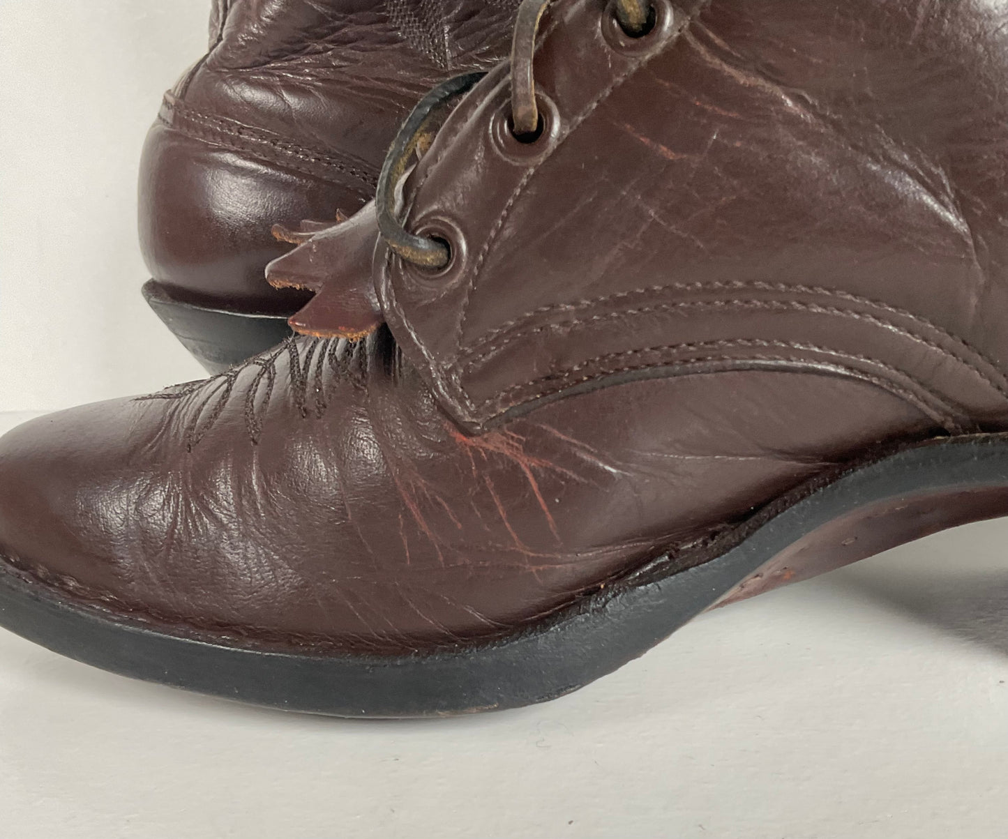 Custom Kiltie Packer Boots | Dark Brown | Men’s 9 D