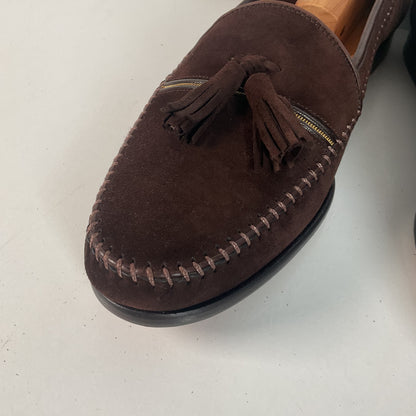 Magnanni Suede Tassel Loafers | Chocolate Brown | 10.5 M