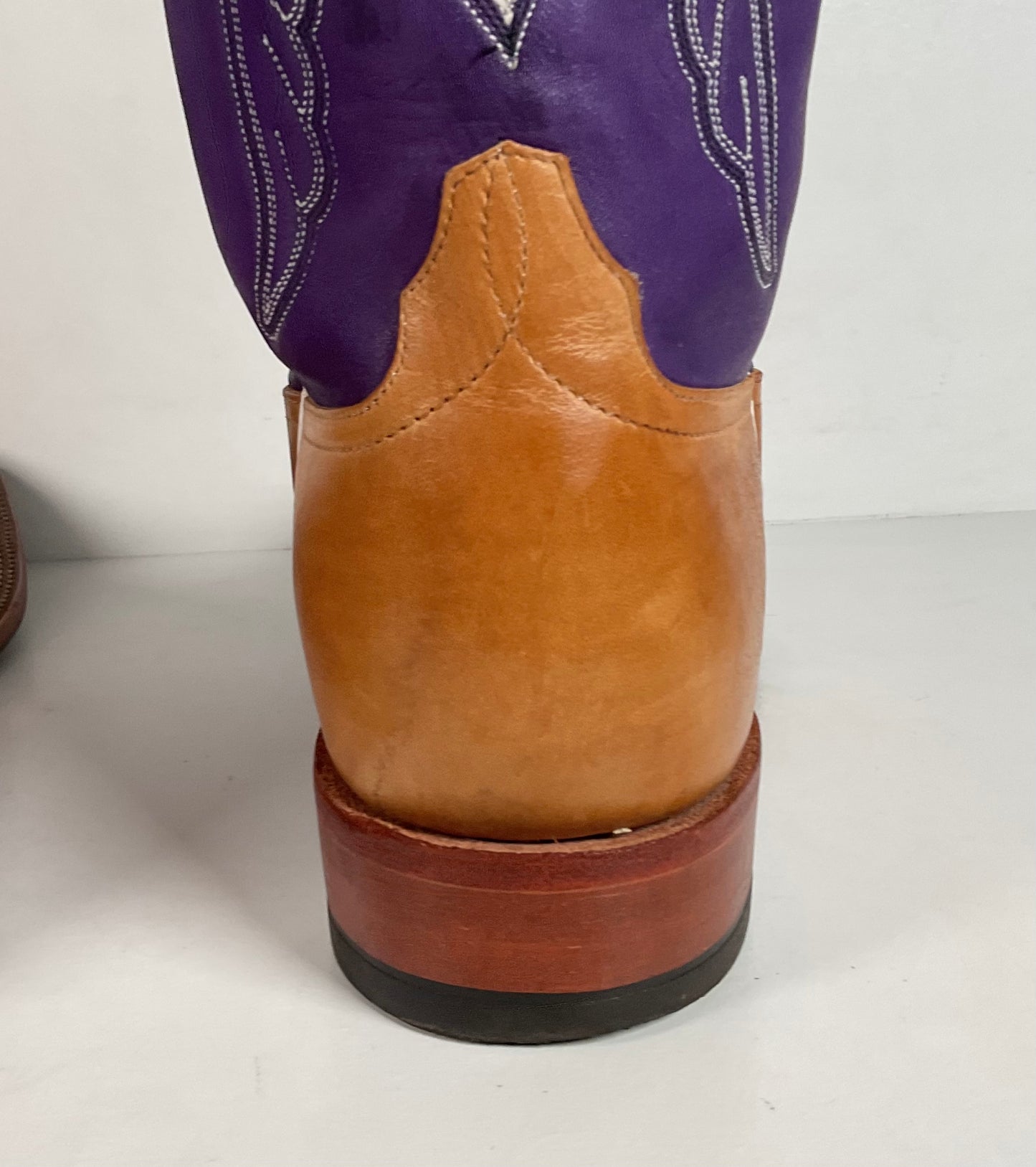 Anderson Bean Tan Crazy Horse Cowboy Boots | Purple Mad Dog | Men’s 12 D