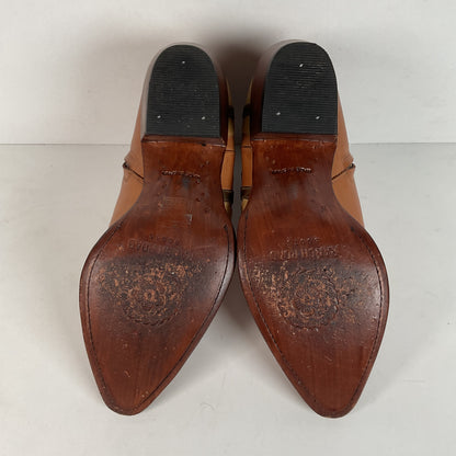 Ranch Road Pee Wee Cowboy Boots | Tooled Desert Inlay | Men’s 8.5 | Women’s 9.5