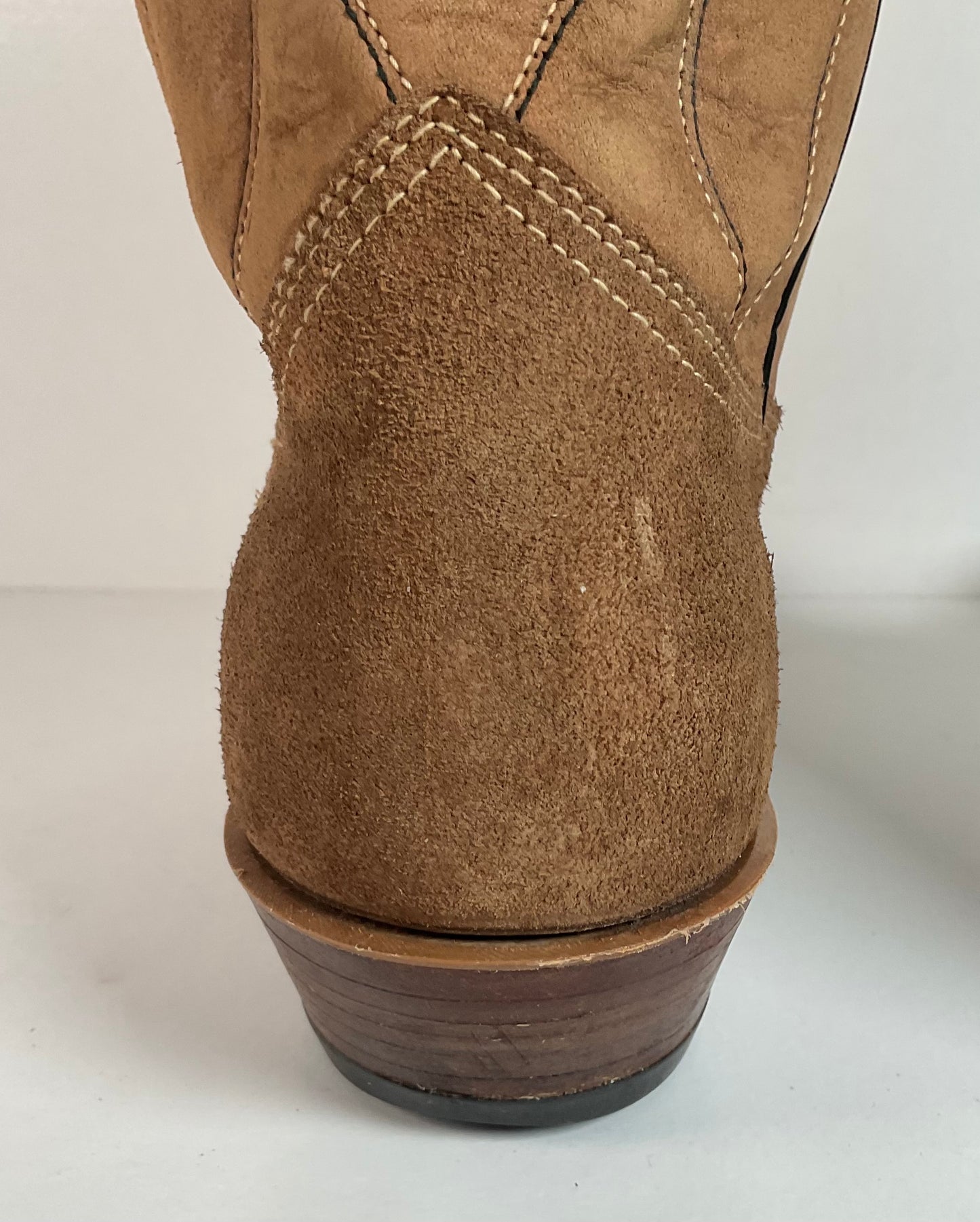 Vintage Sears Suede Cowboy Boots | Rough Out | 1960s-1970s | USA Made | 10 D