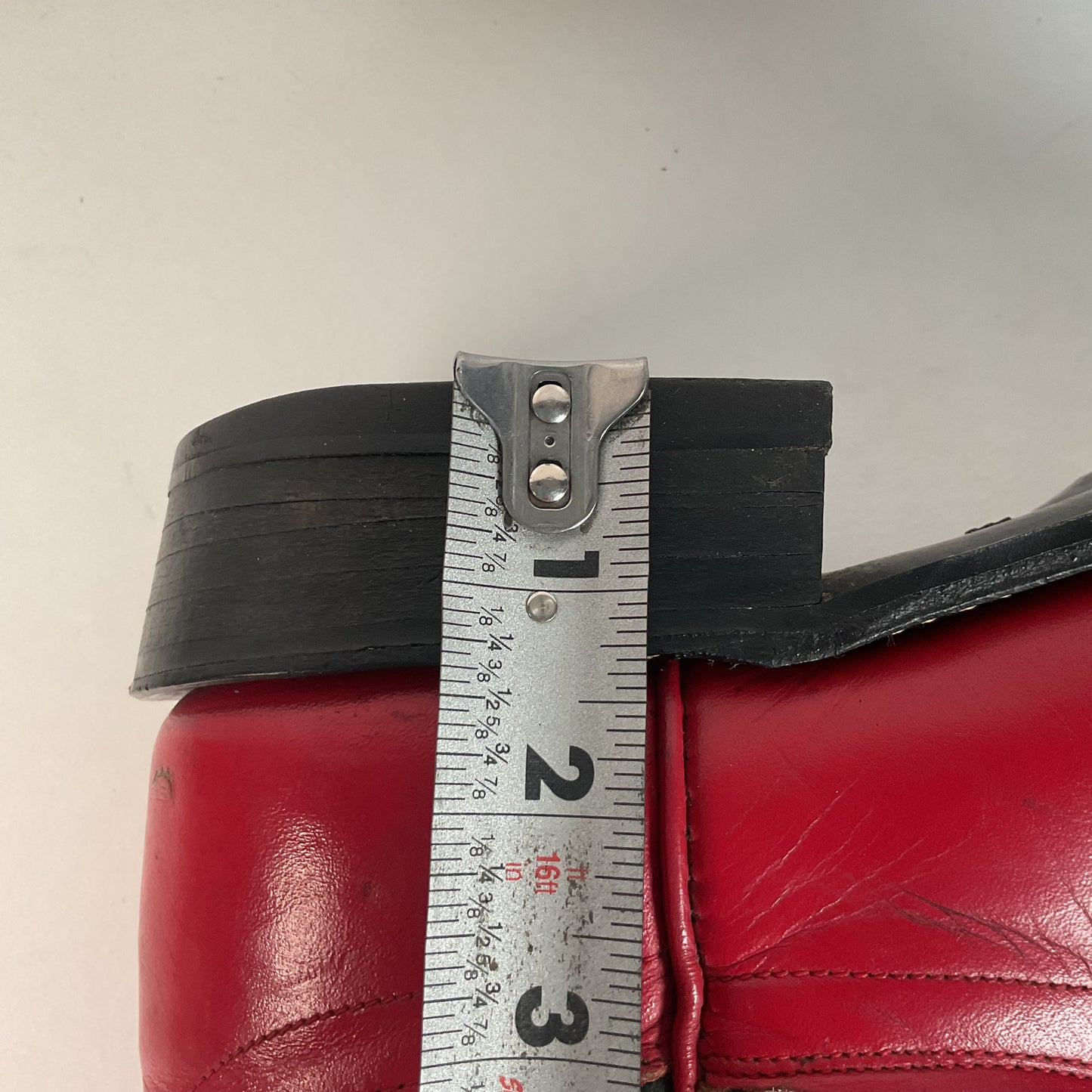 Olathe Western Roper Boots | Red & Black Calf | USA Made | Men’s 9 D