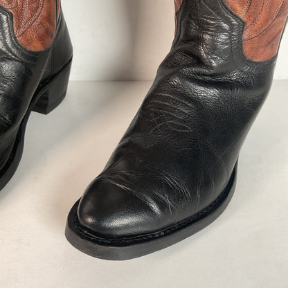 Pat Young Custom Bucket Cowboy Boots | Tooled Inlays | Women’s 7.5