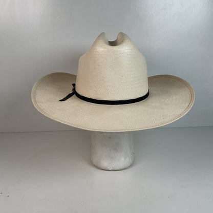 Serratelli Shantug Panama Straw Hat 7 1/4 XXXXXX Western Cowboy