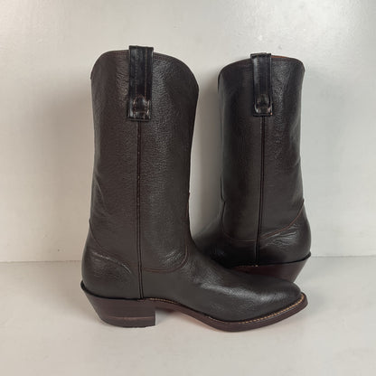 Vintage 1960s Nocona Water Buffalo Cowboy Boots 8 D Exotic