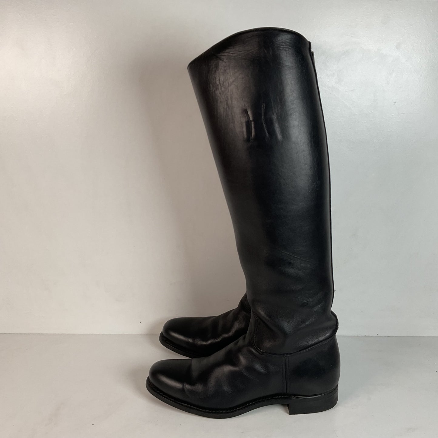 Dehner Women’s Stock Riding Dress Boots 7.5 C USA Made Cloth Pull