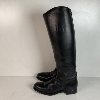 Dehner Women’s Stock Riding Dress Boots 7.5 C USA Made Cloth Pull