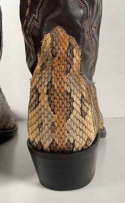 Lucchese 2000 Canebrake Rattlesnake | USA Made | Timber Snakeskin | Men’s 8 D