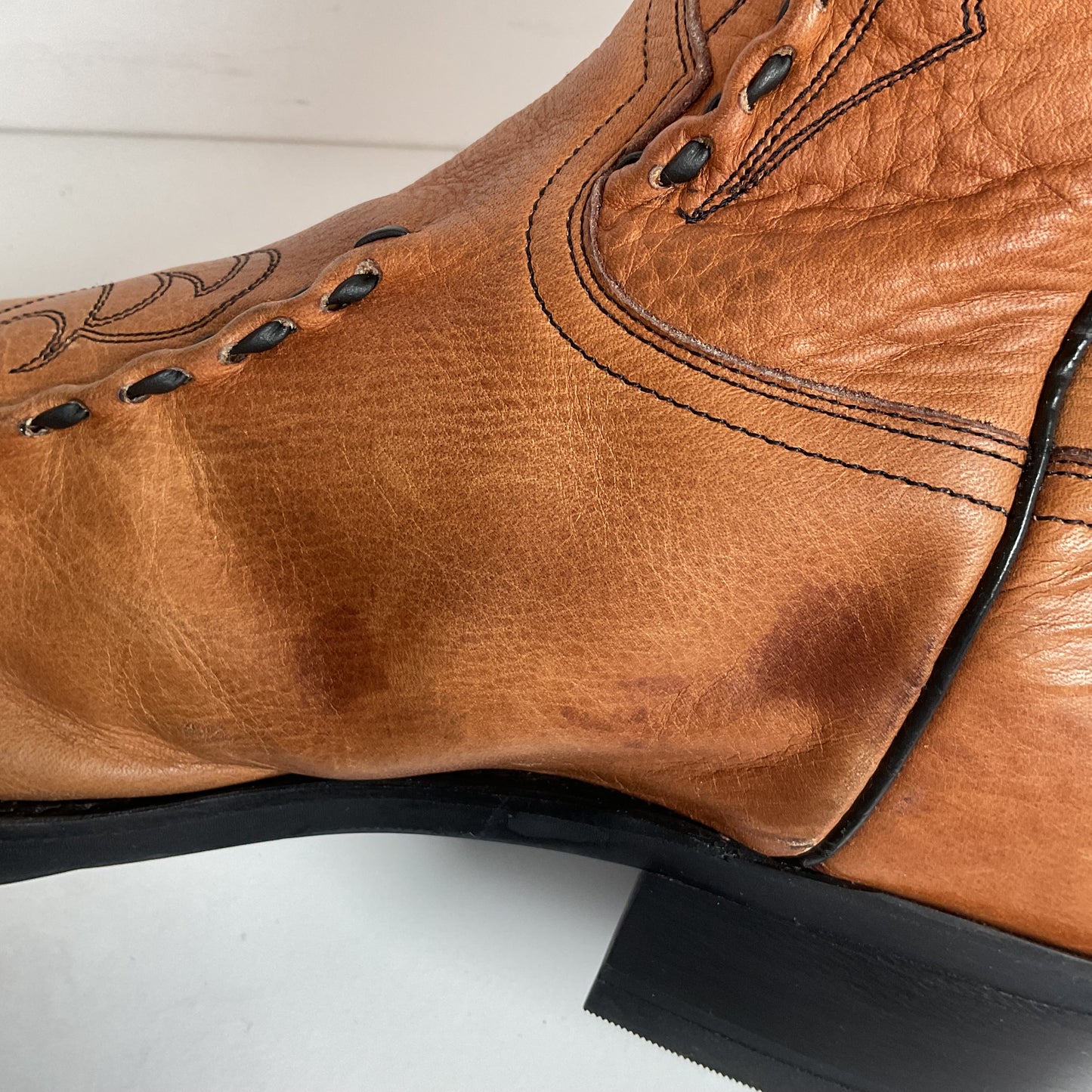 Dan Post Buck Lace Cowboy Work Boots 12 EW Albany Oil Resistant