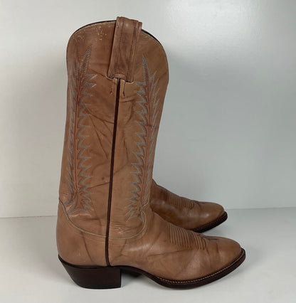 Vintage Tony Lama Gold Label Cowboy Boots | Marbled Leather | Men’s 8 D