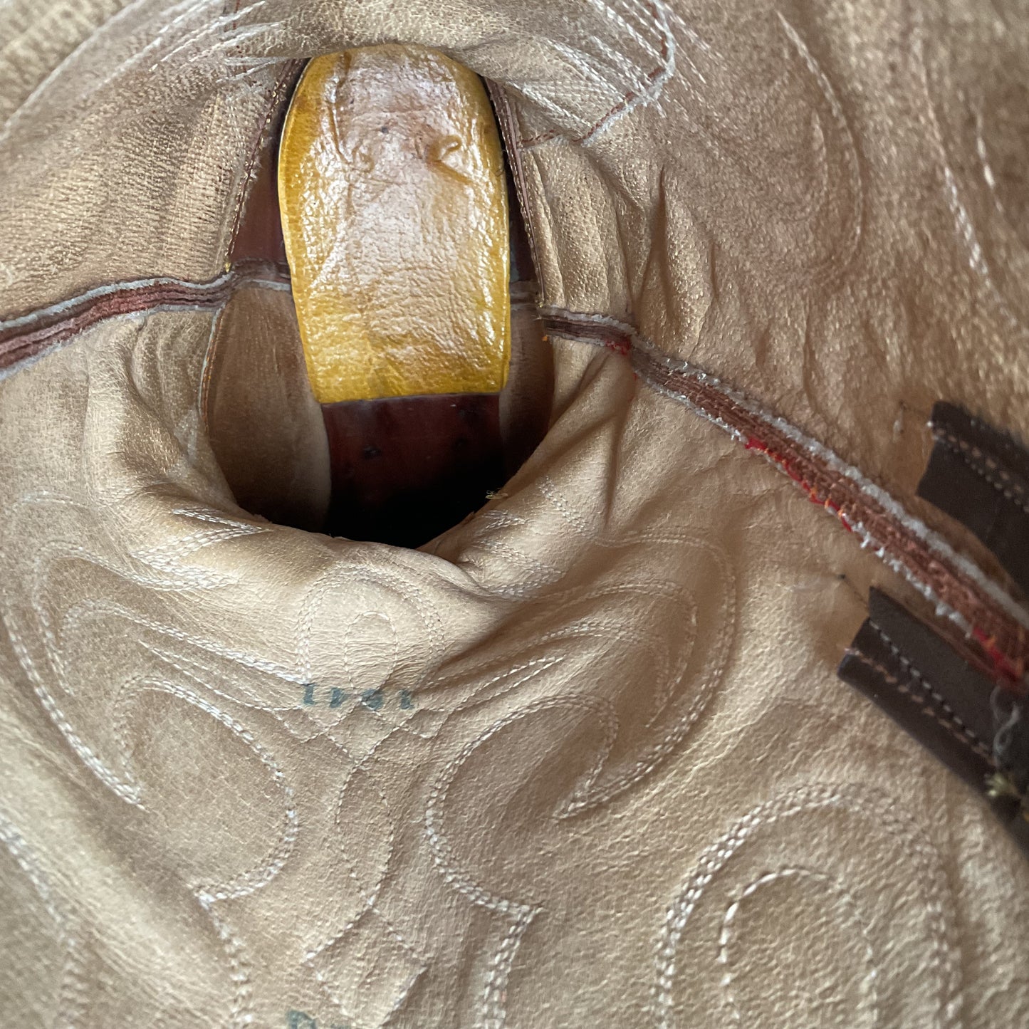 Vintage Eel Skin Cowboy Boots | Exotic | Butterscotch | Narrow | Men’s 11.5 B