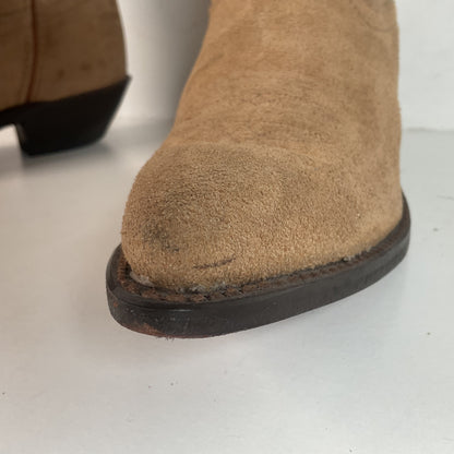 Vintage Women’s Rough Out Suede Cowgirl Boots 8 M USA Made