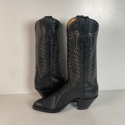 Vintage Justin Pig Skin Cowboy Boots | Wild Boar | USA Made | Men’s 7 D