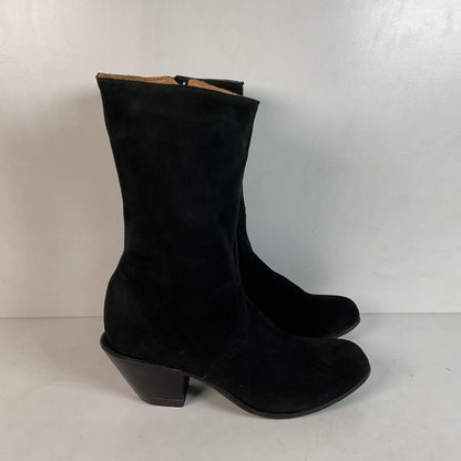Lucchese Prototype Sock Booties 8 B Nubuck Suede Classics Handmade