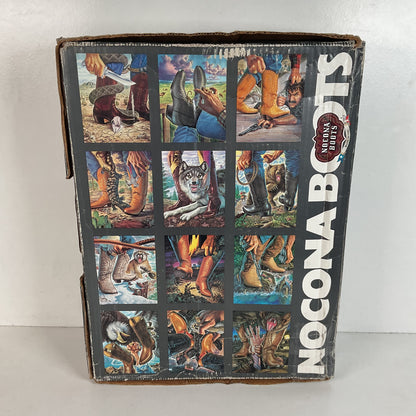 Vintage 1980s Nocona Cowboy Boot Box Only Alex Ebel Artwork