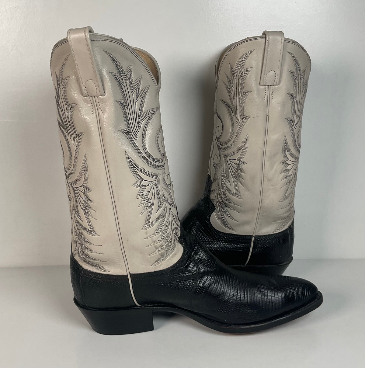 Vintage Dan Post Teju Lizard Cowboy Boots | USA Made | Men’s 10 D