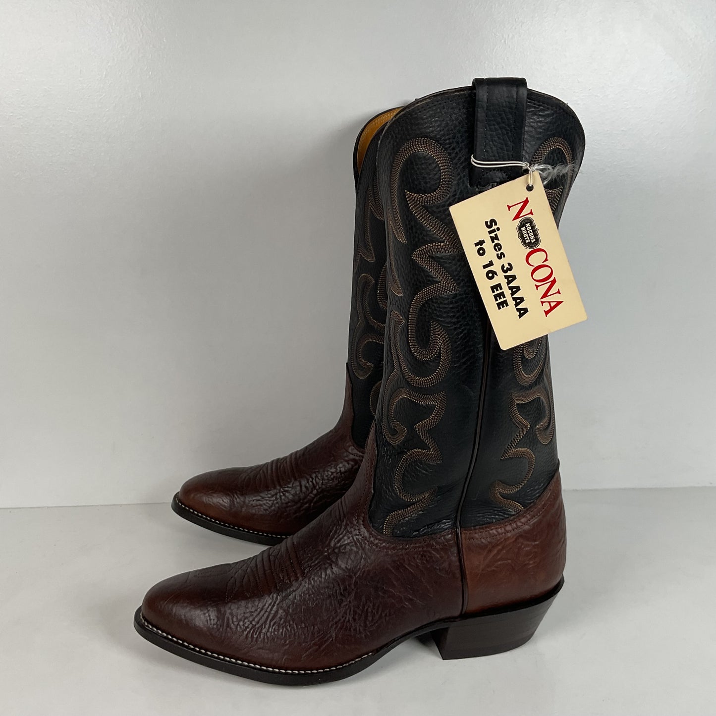 Vintage Nocona Bull Shoulder Cowboy Boots | USA Made | Men’s 10 EE