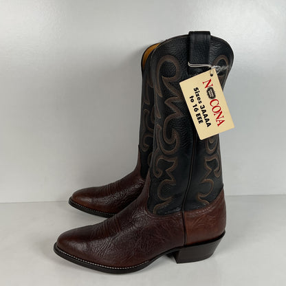 Vintage Nocona Bull Shoulder Cowboy Boots | USA Made | Men’s 10 EE