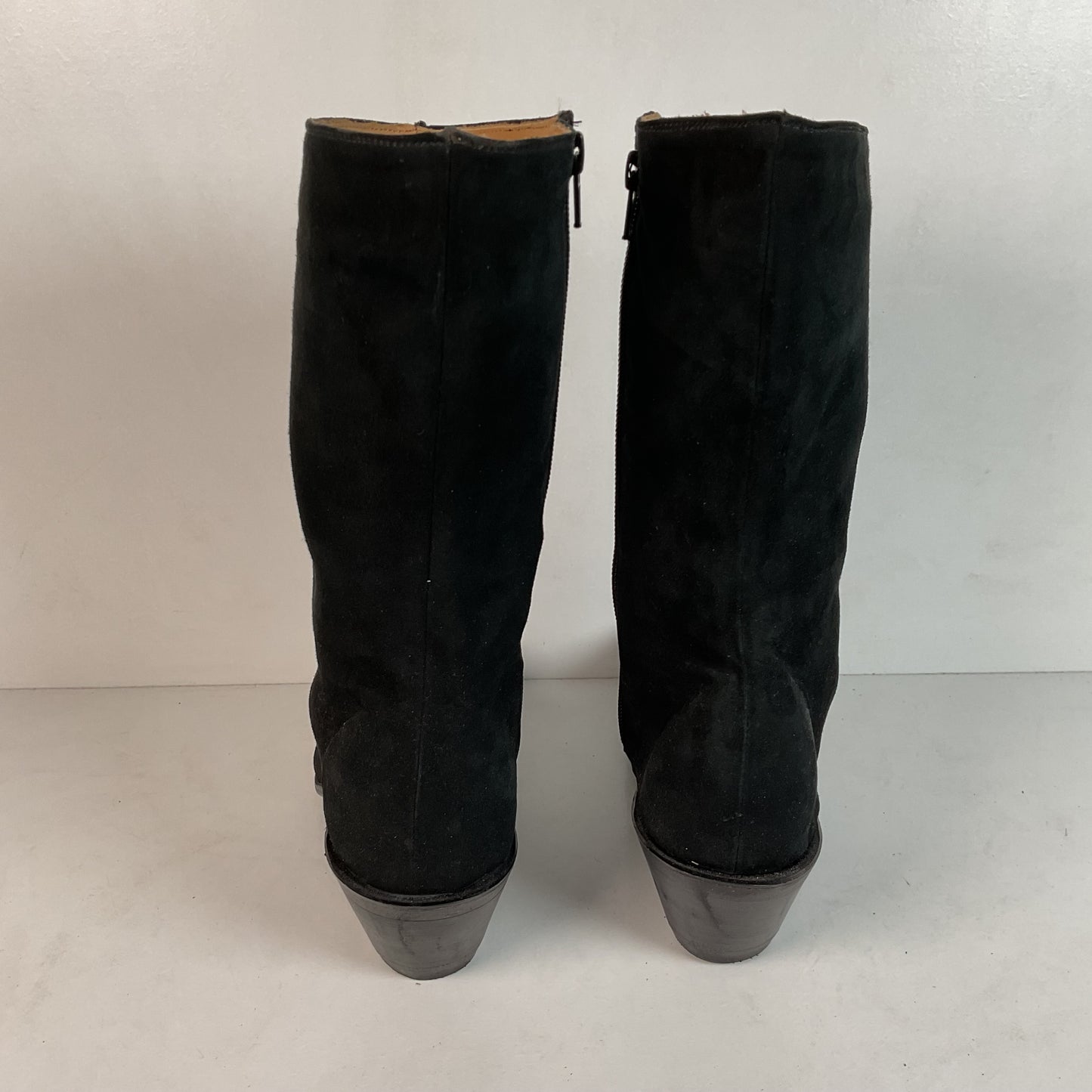 Lucchese Prototype Sock Booties 8 B Nubuck Suede Classics Handmade