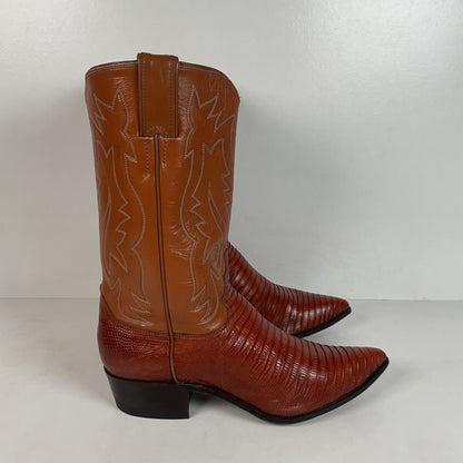 Vintage Justin Lizard Teju Cowgirl Boots | 1970s | USA Made | Women’s 7.5 C