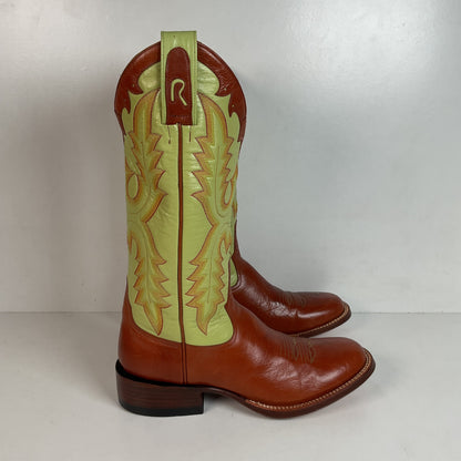 Rod Patrick Goat Skin Cowgirl Boots Men’s 8.5 B | Women’s 10 Collar Overlay
