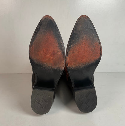 Tony Lama Men’s Vintage Chocolate Elephant Cowboy Boots 8.5 D USA Made Exotic