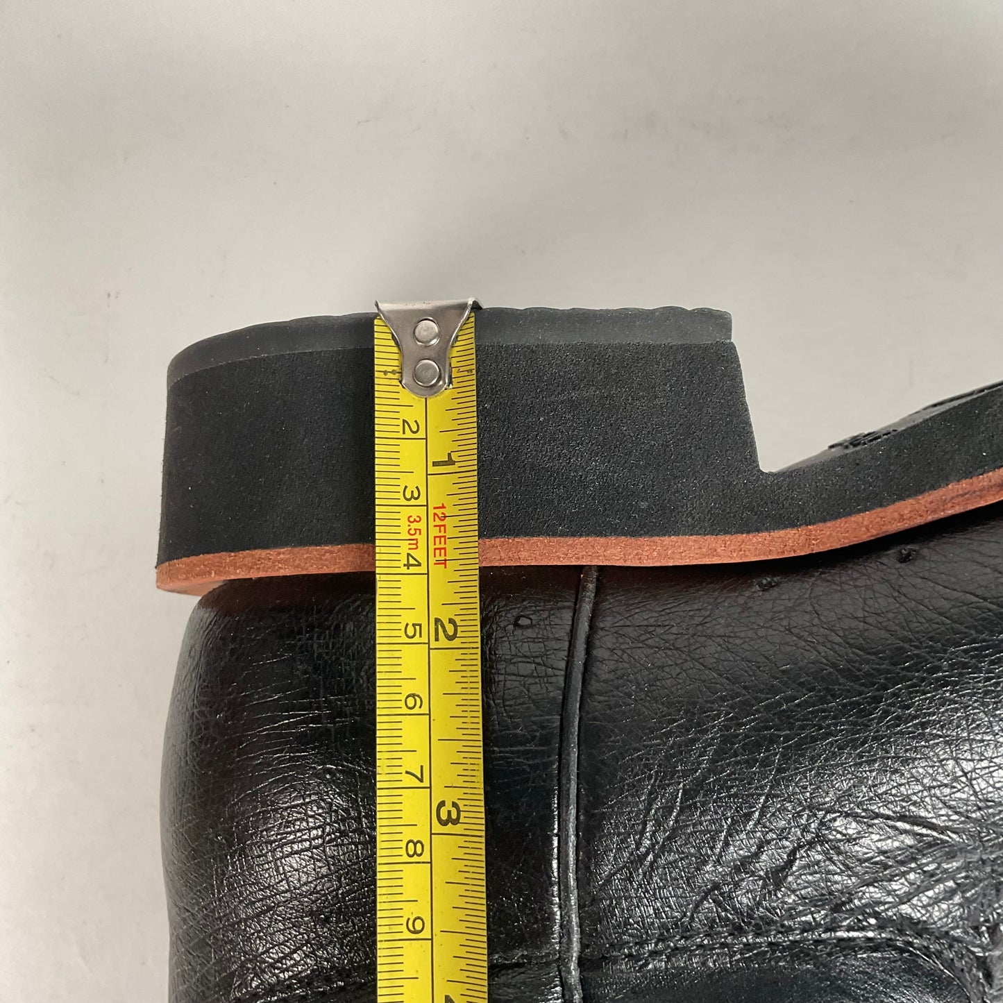 Justin Tekno Crepe | Smooth Ostrich Roper Boots | Exotic | USA Made | Men’s 10 D