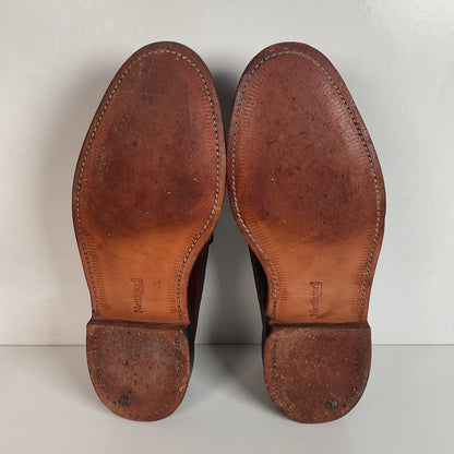 Nettleton Vintage Nettleton Cordovan Longwing Derby Shoes 10 C USA Made