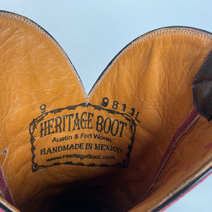 Heritage Boot Company | Black Cherry Cowgirl Boots | Women’s 9