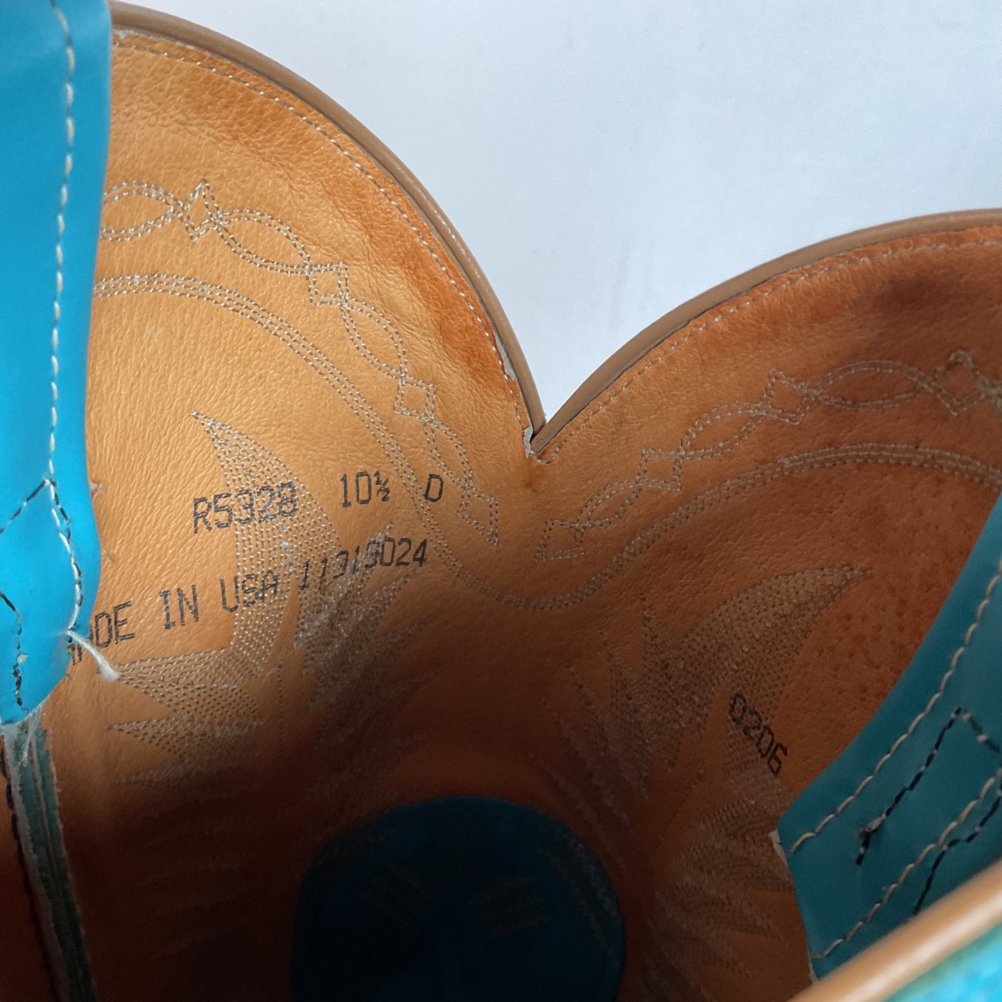 Tony Lama Rough Out Suede Cowboy Boots | USA Made | 10.5 D