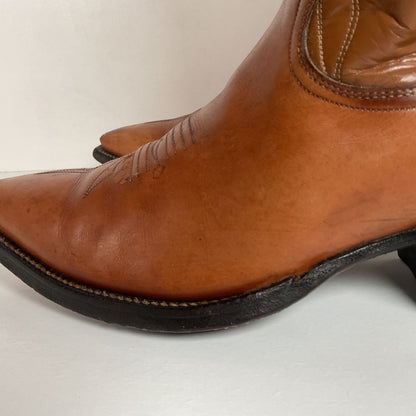 Vintage Justin Fort Worth Cowboy Boots | X Toe | White Label | Men’s 7 D
