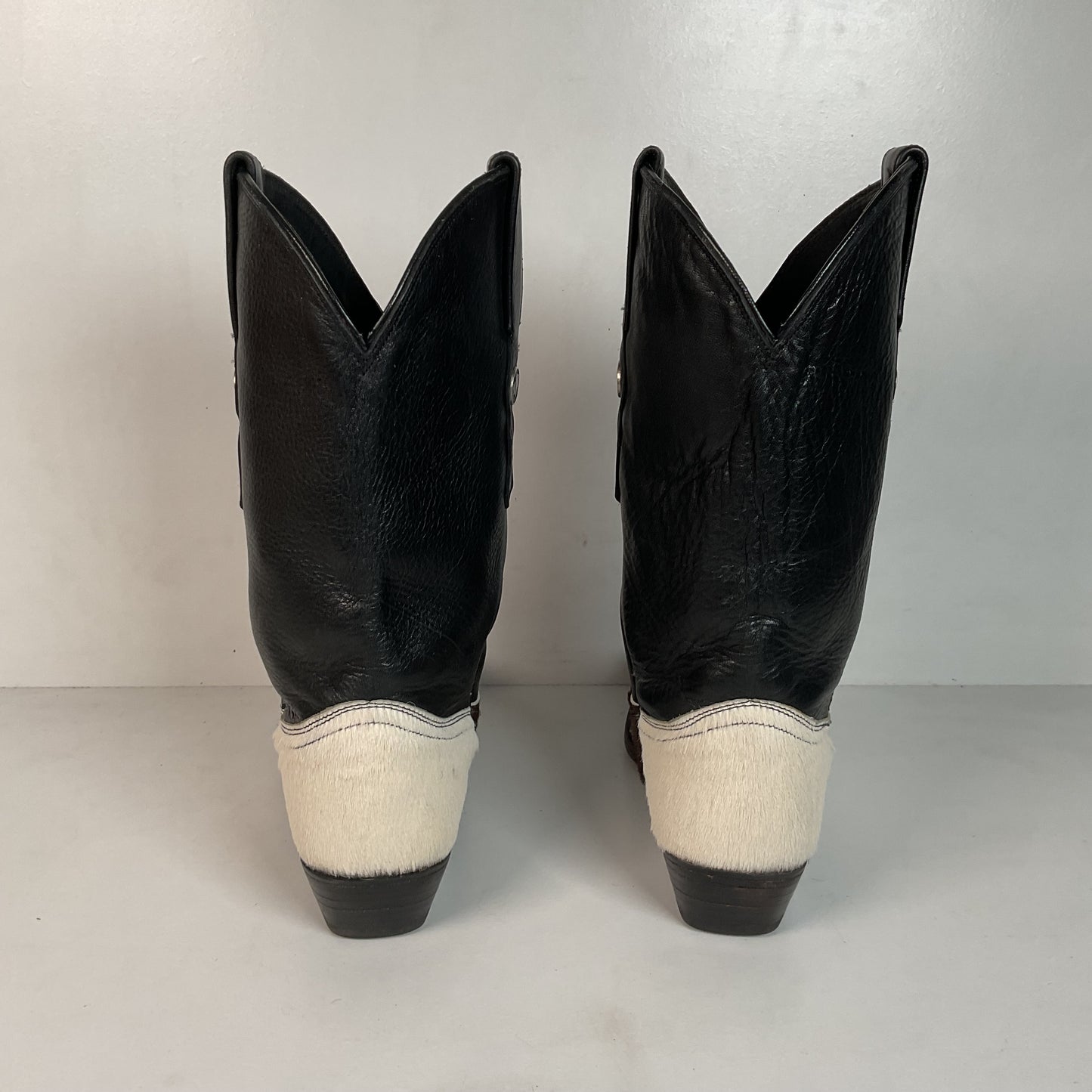Dan Post Pony Hair On Cowhide Cowgirl Boots 7.5 M