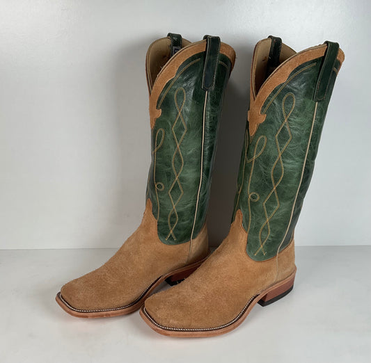 Anderson Bean Stampede Tall Top Cowboy Boots | Rough Out Suede | Men’s 11.5 EE