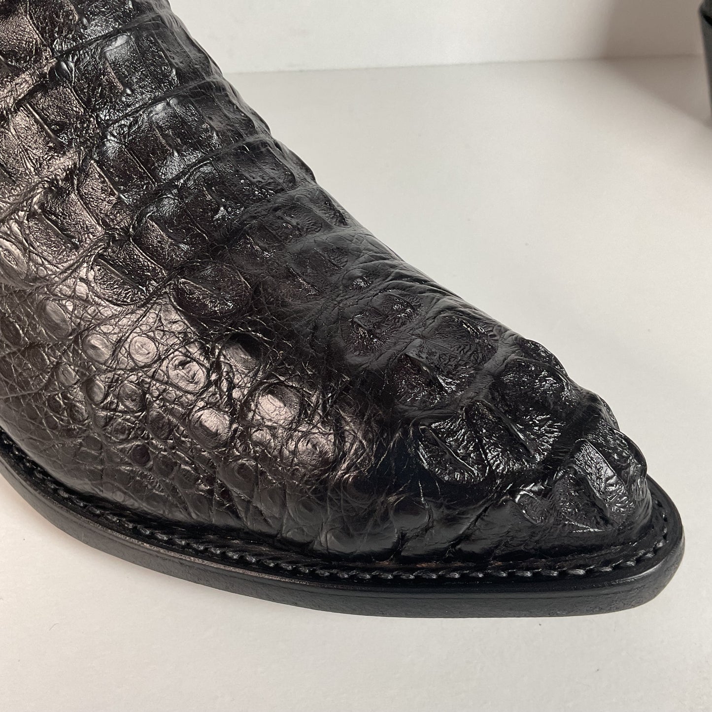 Tony Lama Royal Caiman Cowboy Boots | Exotic | Hornback | USA Made | 12 D