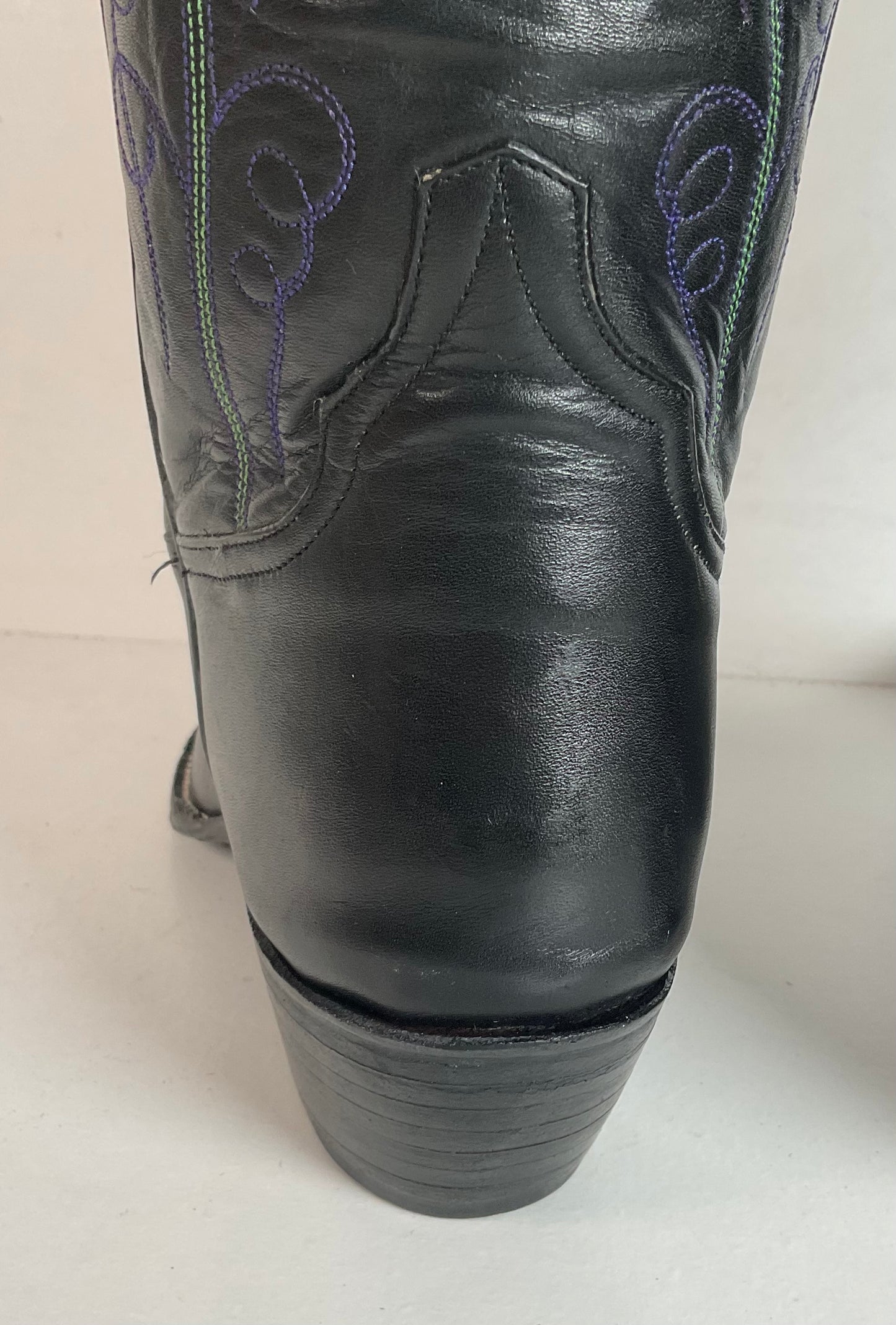 Vintage Rocky Carroll Grape Vine Cowgirl Boots 7 Custom Made