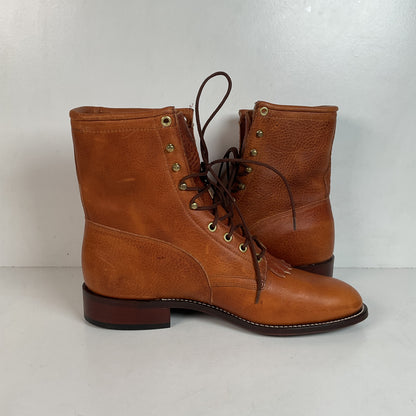 Vintage J. Chisholm Kiltie Packer Boots 10 EE USA Made
