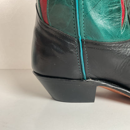 Vintage Dan Post for Code West Cowgirl Boots | Tooled Inlays | Women’s 9 M