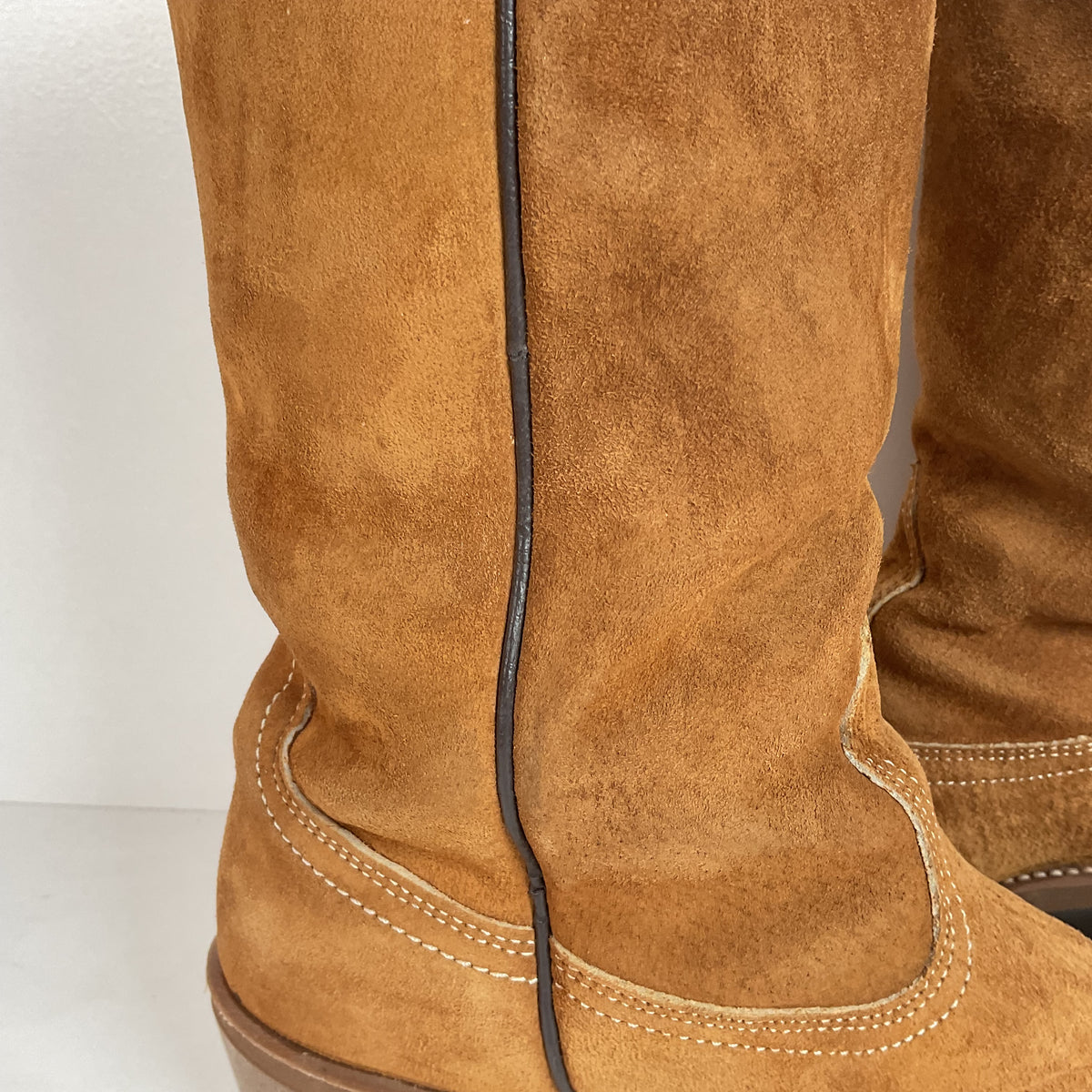 Vintage Wolverine Pig Skin Suede Cowgirl Boots | USA Made | Women’s 7.5 M