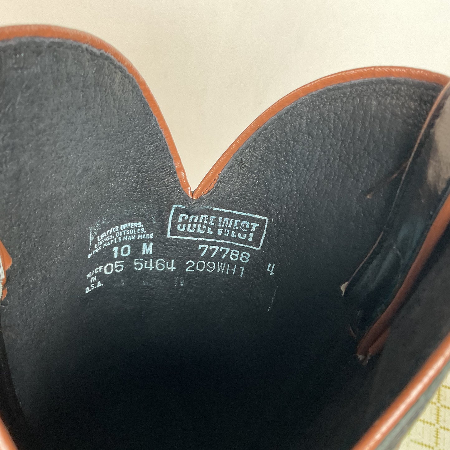 Dan Post For Code West Tooled Cowboy Boots Men’s 10 M USA Made Inlays