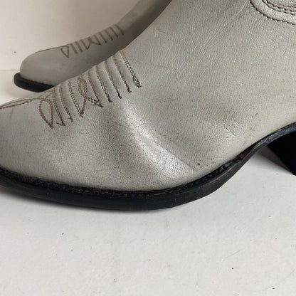 Vintage Panhandle Slim Taupe Cowgirl Boots 7 B Hand Crafted