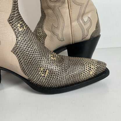 Vintage Ringtail Lizard Cowgirl Boots | USA Made | Custom | 1980s | Women’s 6 B